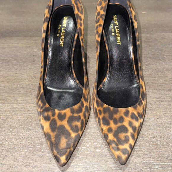 YSL Leopard Print Pumps - Picture 1 of 6